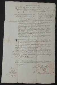 1773 Richard Butler Note