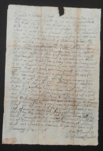 1756 Letter to Samuel Grubb